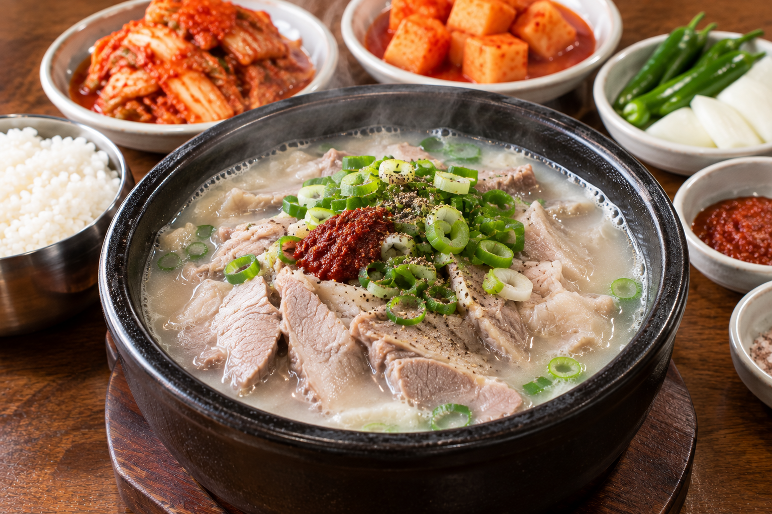 How to Eat Dwaeji Gukbap / Sundae Gukbap illustration